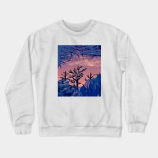 winter trees Crewneck Sweatshirt